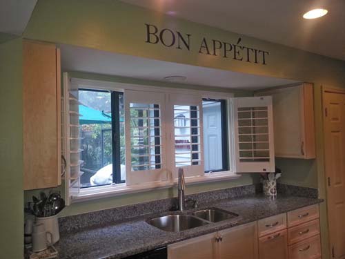 plantation window shutters - provide elegance to quality kitchens